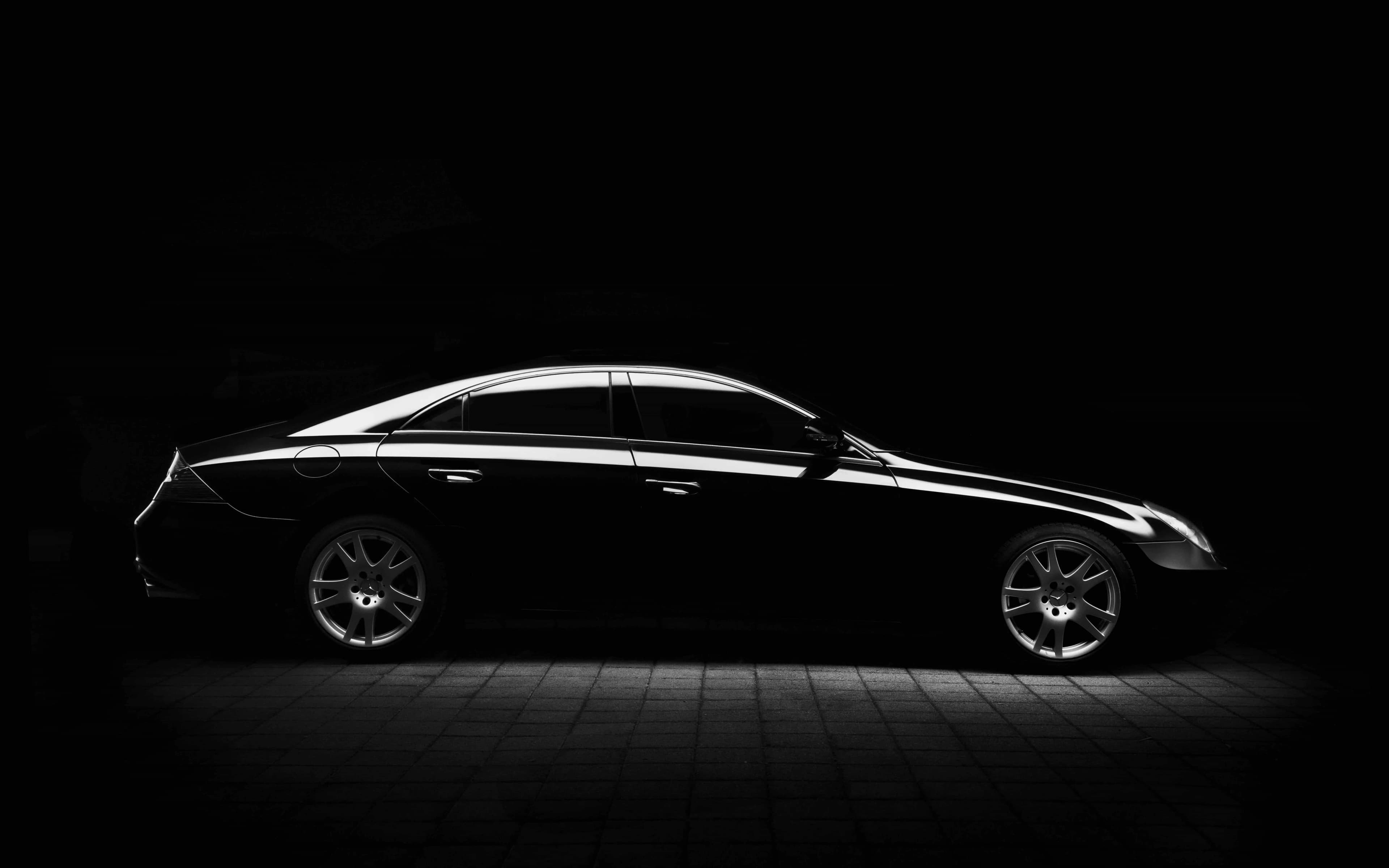 A black car Detailed